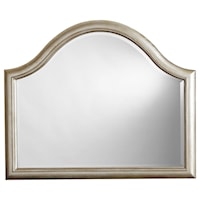 Glam Arched Mirror in Metallic Paint Finish