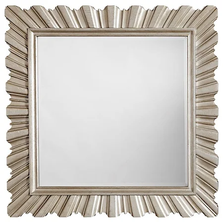 Glam Accent Mirror in Metallic Paint Finish