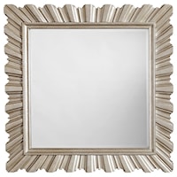 Glam Accent Mirror in Metallic Paint Finish