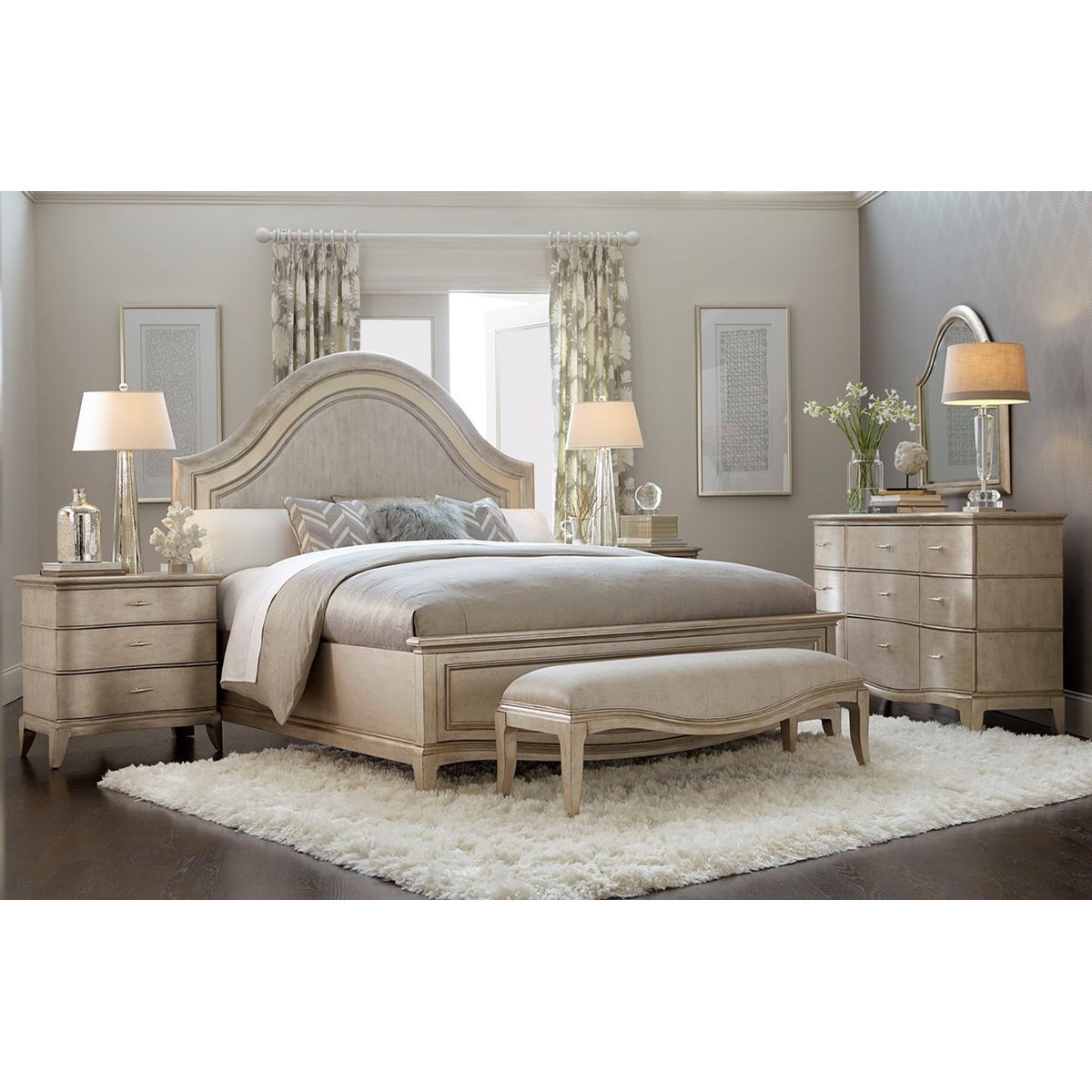 Klien Furniture Starlite Dresser & Arched Mirror