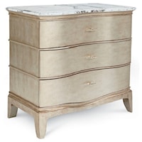 Glam Bachelor Chest with Stone Top