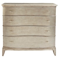 Glam Media Chest with Stone Top