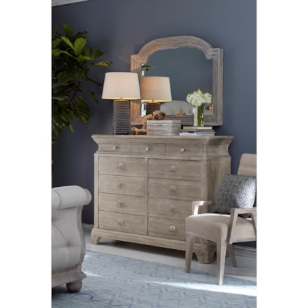 Upholstered Queen Sleigh Bed