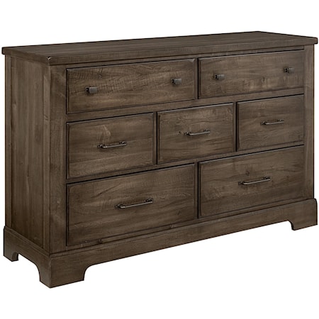 Traditional Solid Wood 7-Drawer Dresser