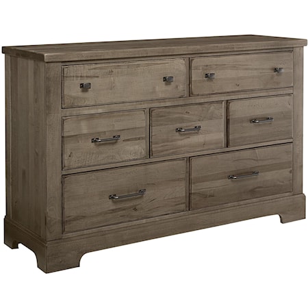 Traditional Solid Wood 7-Drawer Dresser