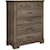 Artisan & Post Cool Rustic Solid Wood 5 Drawer Chest