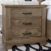 Artisan & Post Cool Rustic 3 Drawer Nightstand