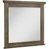 Artisan & Post Cool Rustic Landscape Mirror with Solid Wood Frame and Beveled Glass
