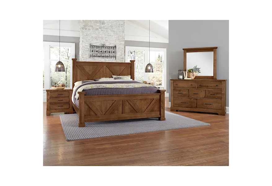 Cool Rustic King Bedroom Group by Artisan & Post at Zak's Home