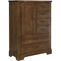 Traditional Solid Wood 6-Drawer Standing Chest