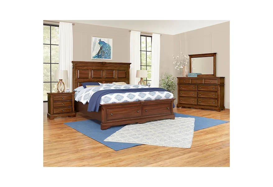 Heritage King Bedroom Group by Artisan & Post at Zak's Home