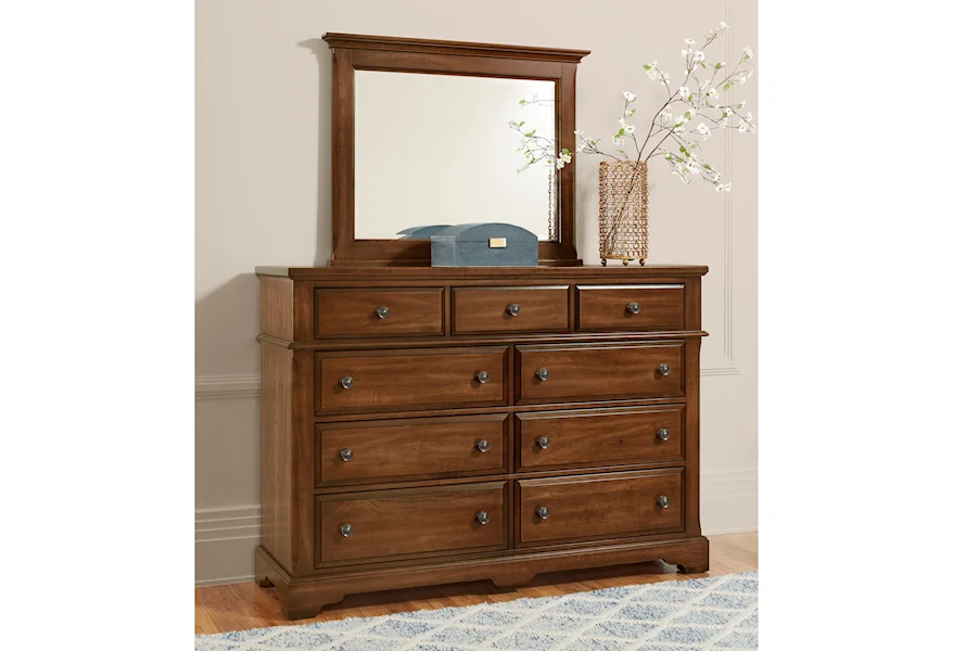Heritage Dresser and Mirror by Artisan & Post at Esprit Decor Home Furnishings