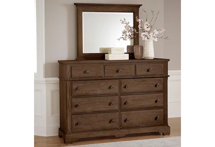 Heritage Dresser and Mirror by Artisan & Post at Suburban Furniture