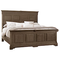 Traditional King Mansion Bed with Decorative Side Rails