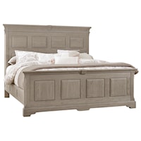 Traditional King Mansion Bed with Decorative Side Rails