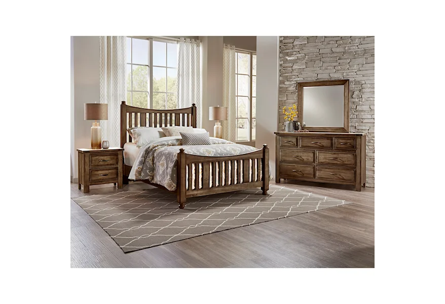 Maple Road Queen Bedroom Group by Artisan & Post at Zak's Home