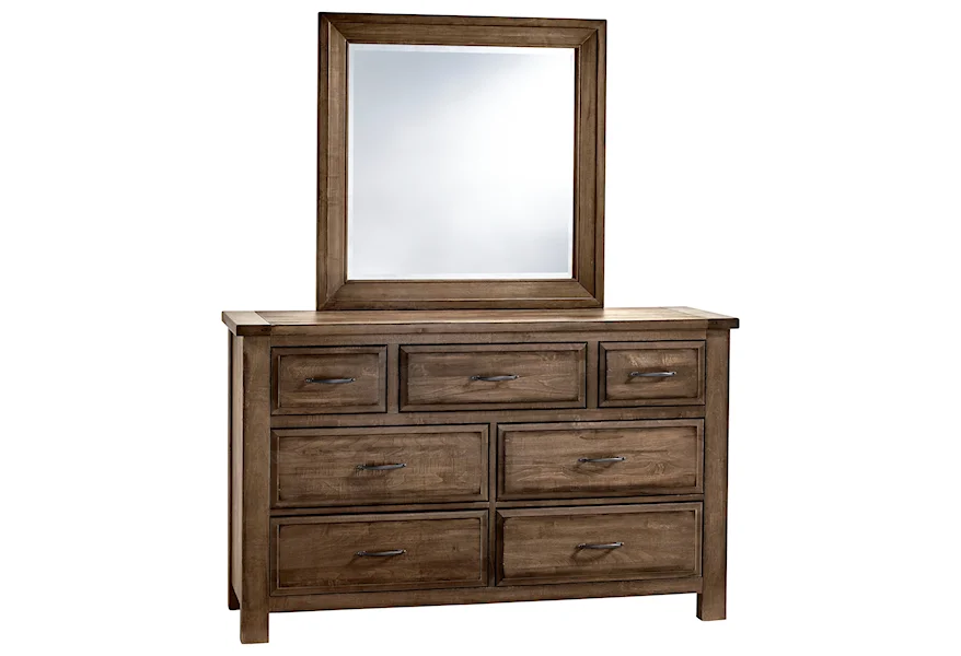 Maple Road Dresser & Mirror by Artisan & Post at Furniture Barn