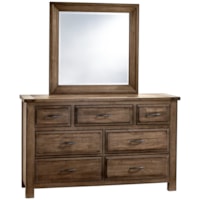 Relaxed Vintage Dresser & Mirror