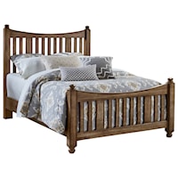 Traditional Queen Slat Poster Bed