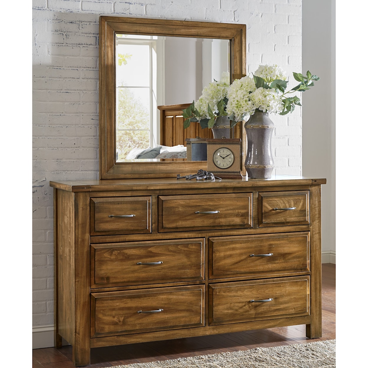 Virginia House Mt Airy 7-Drawer Triple Dresser