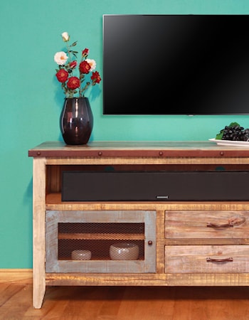 Solid Pine 52" TV Stand