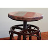 International Furniture Direct 900 Antique 24"-30" Adjustable Counter Stool