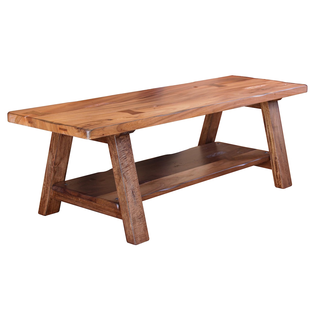 IFD International Furniture Direct Parota Solid Wood Dining/Bedroom Bench