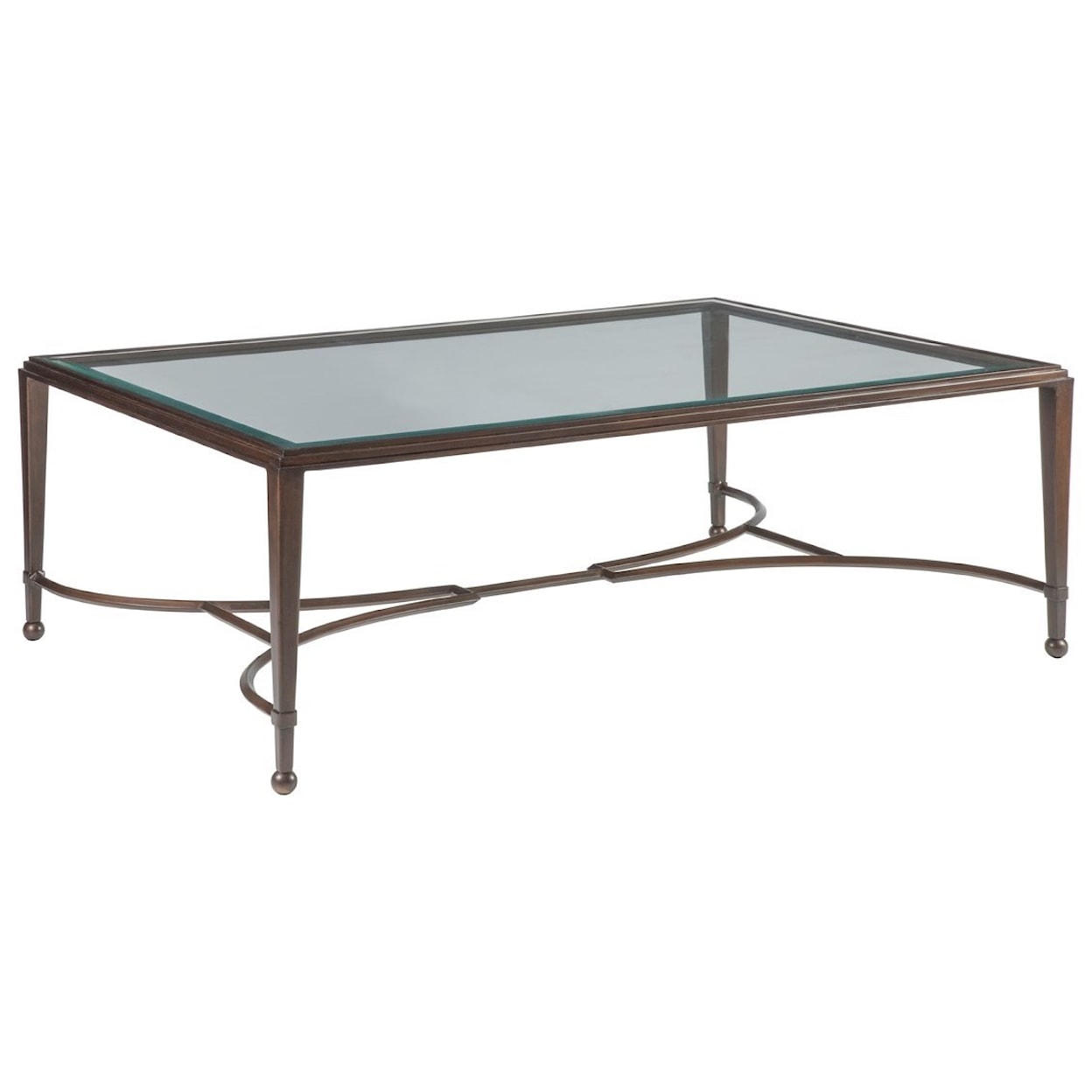 Artistica Artistica Metal Sangiovese Large Rectangular Cocktail Table