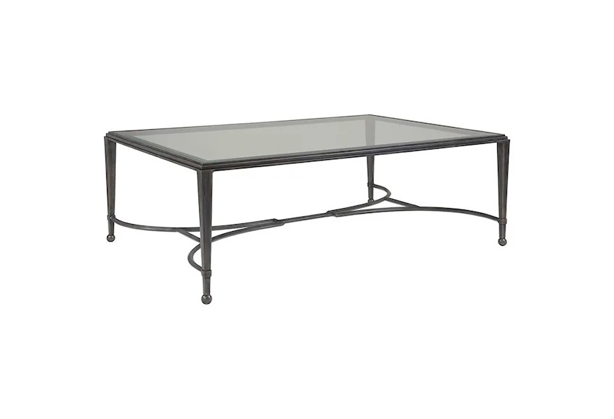 Artistica Metal Sangiovese Large Rectangular Cocktail Table by Artistica at Alison Craig Home Furnishings