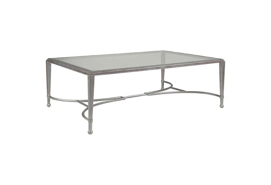 Artistica Metal Sangiovese Large Rectangular Cocktail Table by Artistica at Alison Craig Home Furnishings