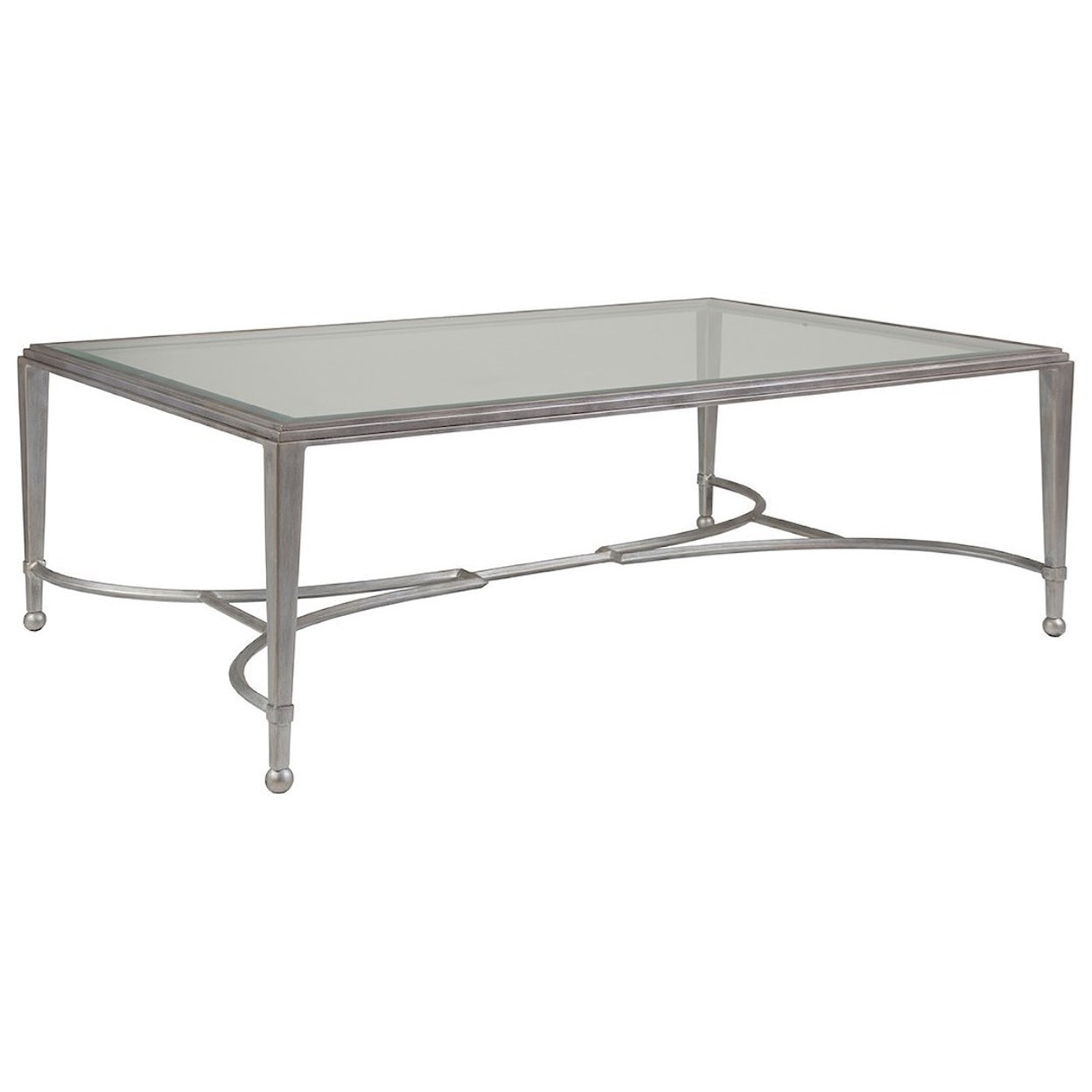 Artistica Artistica Metal Sangiovese Large Rectangular Cocktail Table