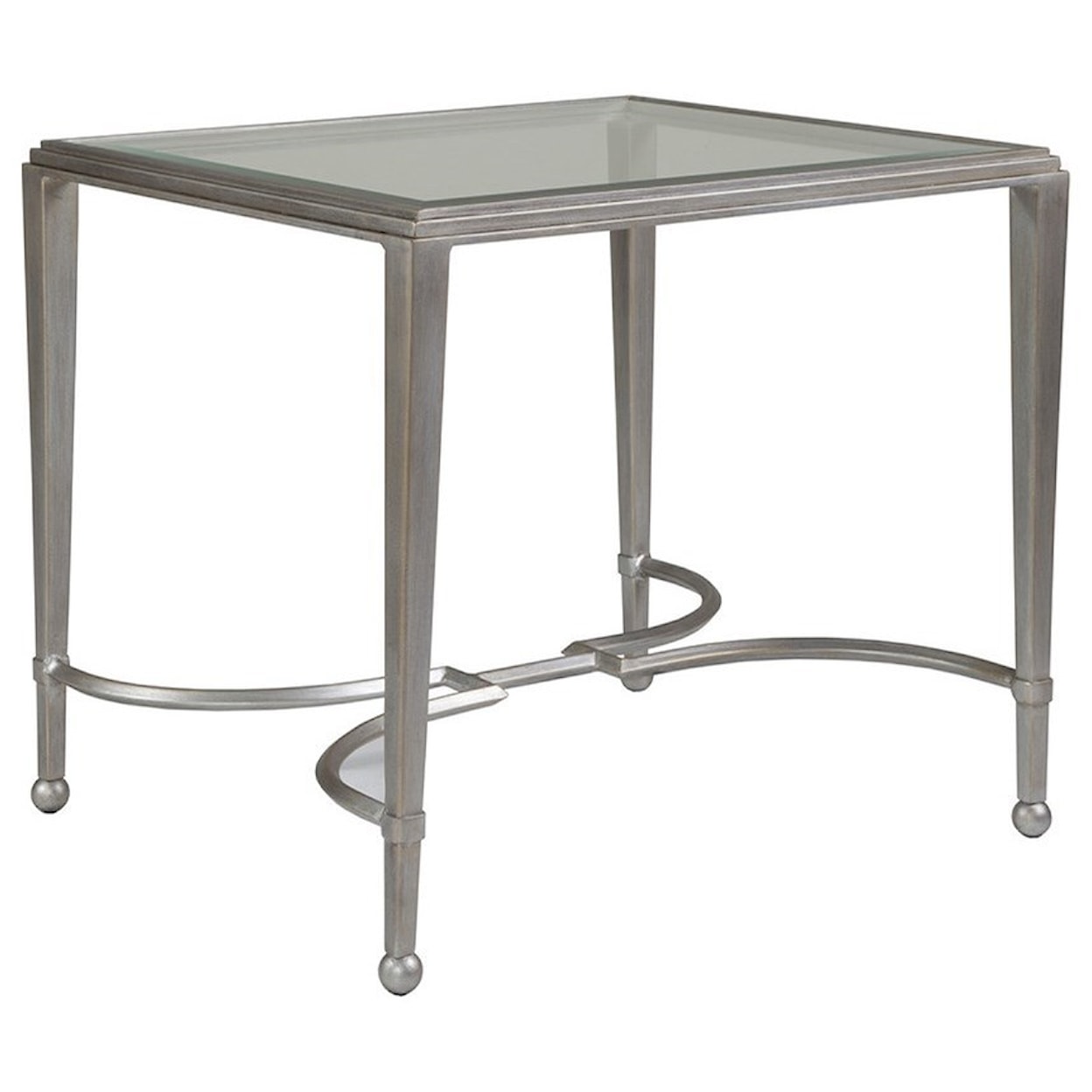 Artistica Artistica Metal Sangioves Rectangular End Table