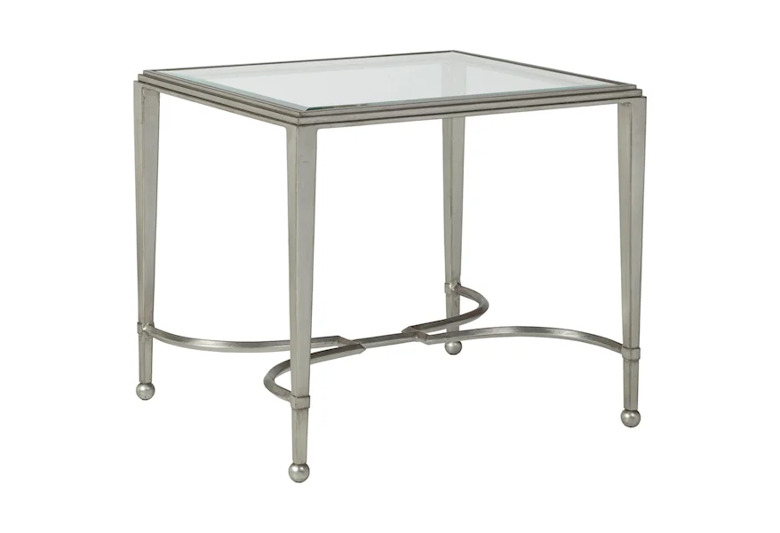 Artistica Metal Sangioves Rectangular End Table by Artistica at Alison Craig Home Furnishings