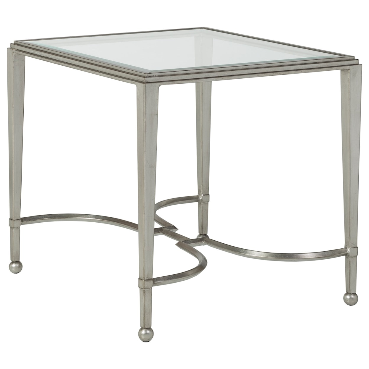 Artistica Artistica Metal Sangioves Rectangular End Table