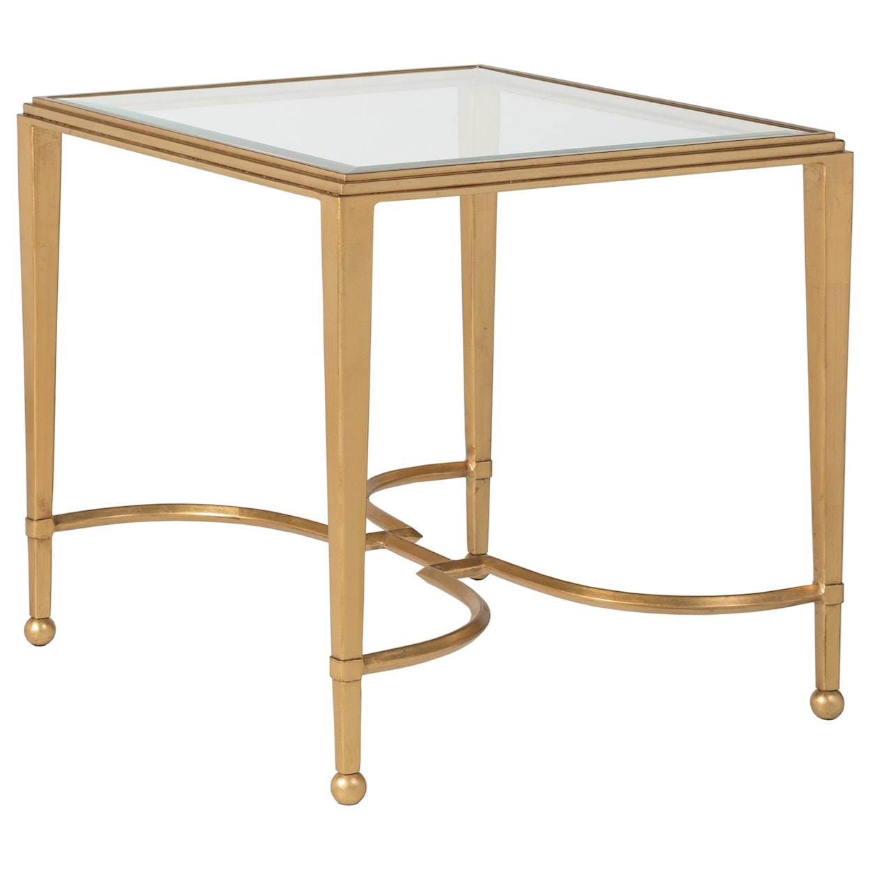 Artistica Artistica Metal Sangioves Rectangular End Table