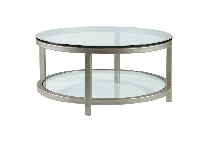 Artistica Metal Per Se Round Cocktail Table by Artistica at Z & R Furniture