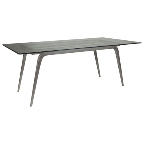 Mitchum Rectangular Dining Table with Glass Top
