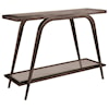 Artistica Artistica Metal Mitchum Console Table with Glass Top and One Shelf