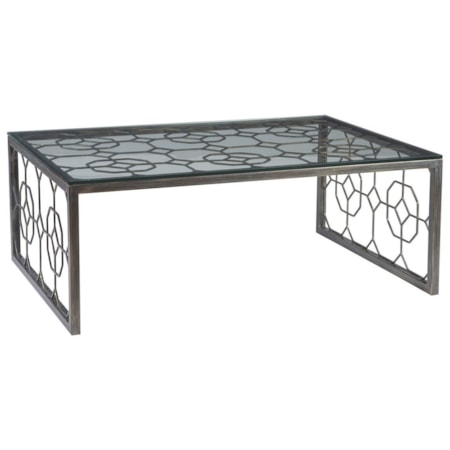 Honeycomb Rectangular Cocktail Table