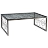 Artistica Artistica Metal Honeycomb Rectangular Cocktail Table