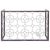 Artistica Artistica Metal Honeycomb Rectangular Cocktail Table