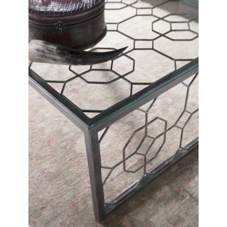 Honeycomb Rectangular Cocktail Table