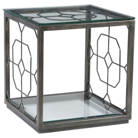 Honeycomb Square End Table