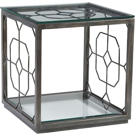 Honeycomb Square End Table