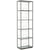 Artistica Artistica Metal Honeycomb Mid Geo Slim Etagere with Five Glass Shelves