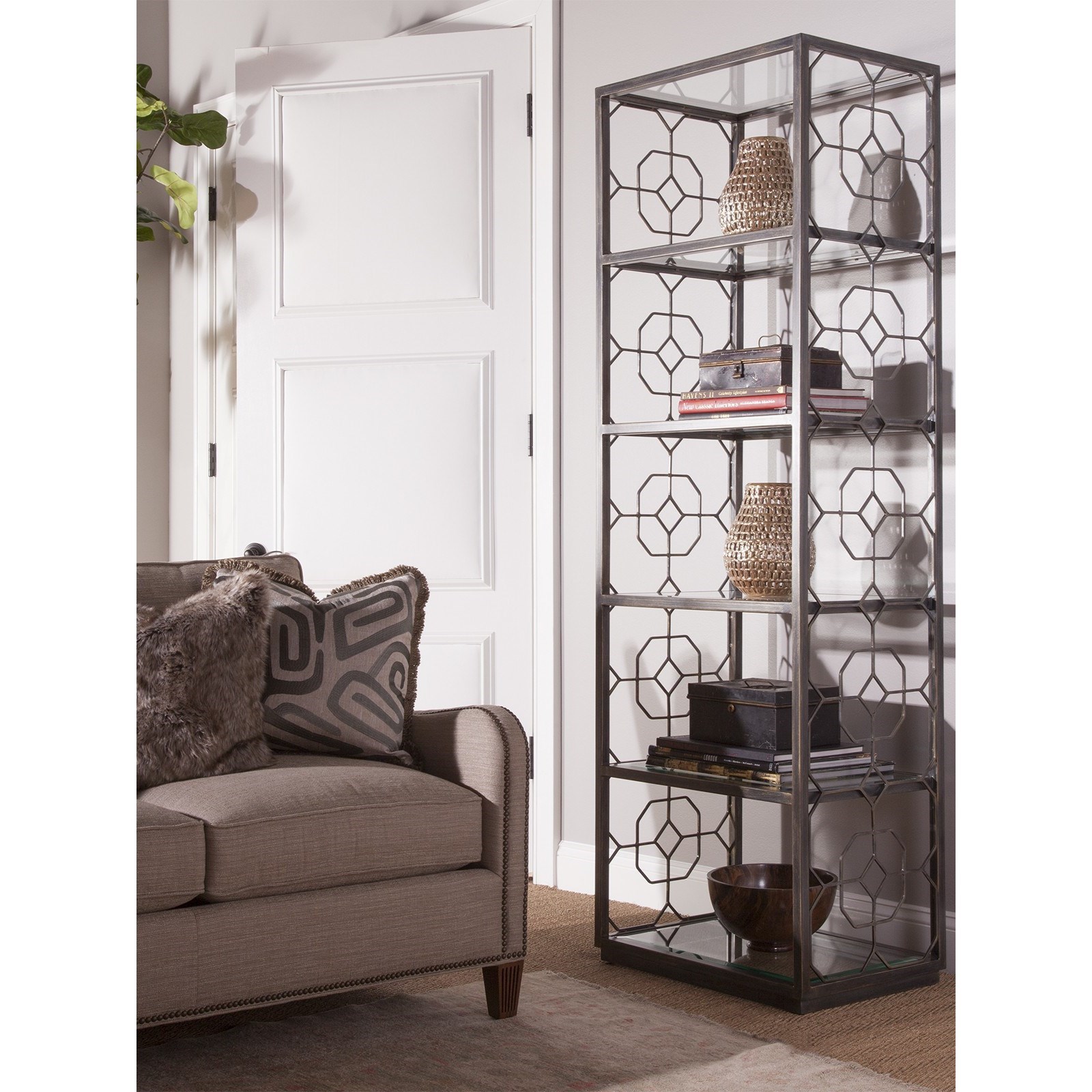 Artistica Artistica Metal Honeycomb Slim Etagere