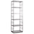 Artistica Artistica Metal Honeycomb Slim Etagere with Five Glass Shelves
