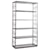 Artistica Artistica Metal Honeycomb Etagere with Five Glass Shelves