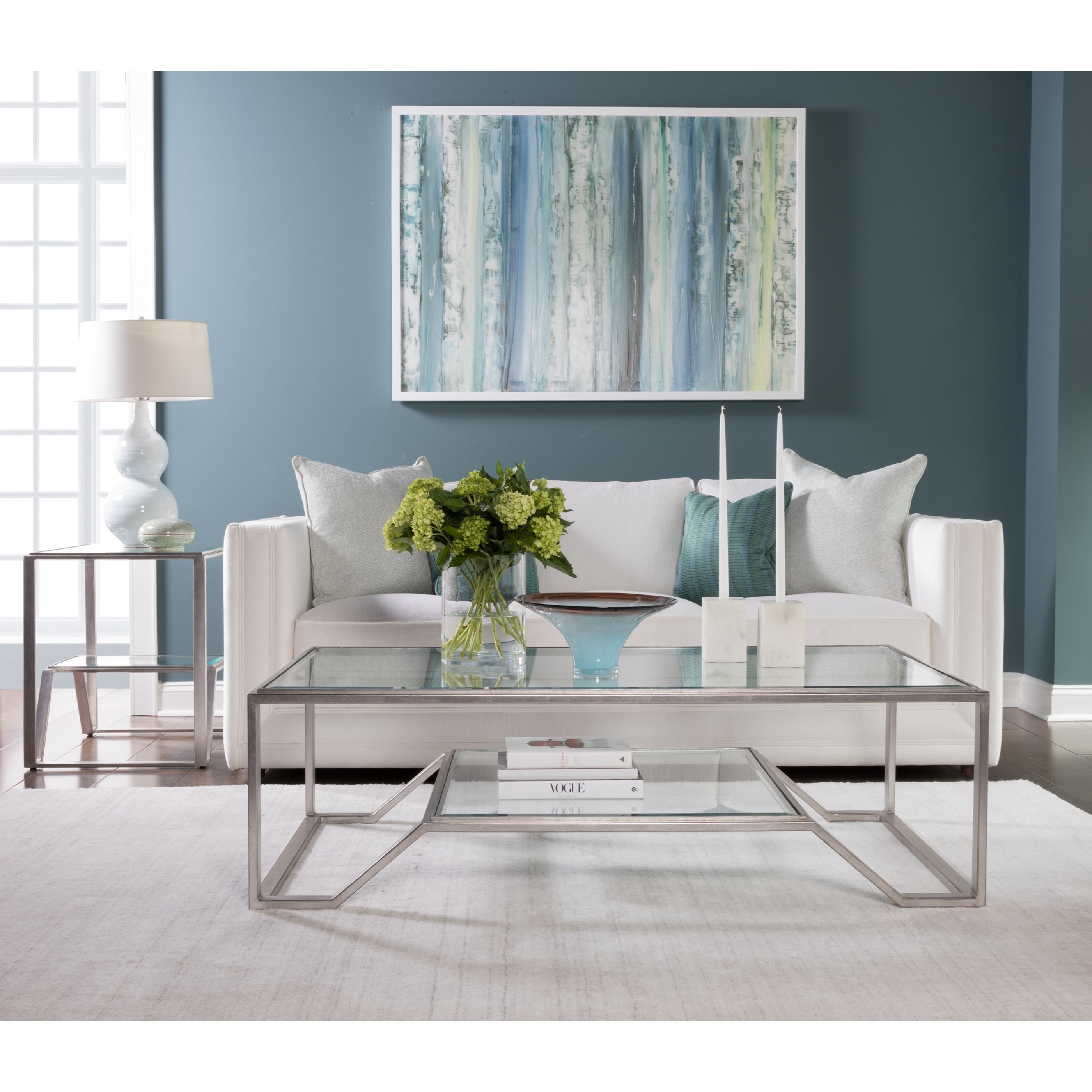 Artistica Artistica Metal Byron Rectangular Cocktail Table