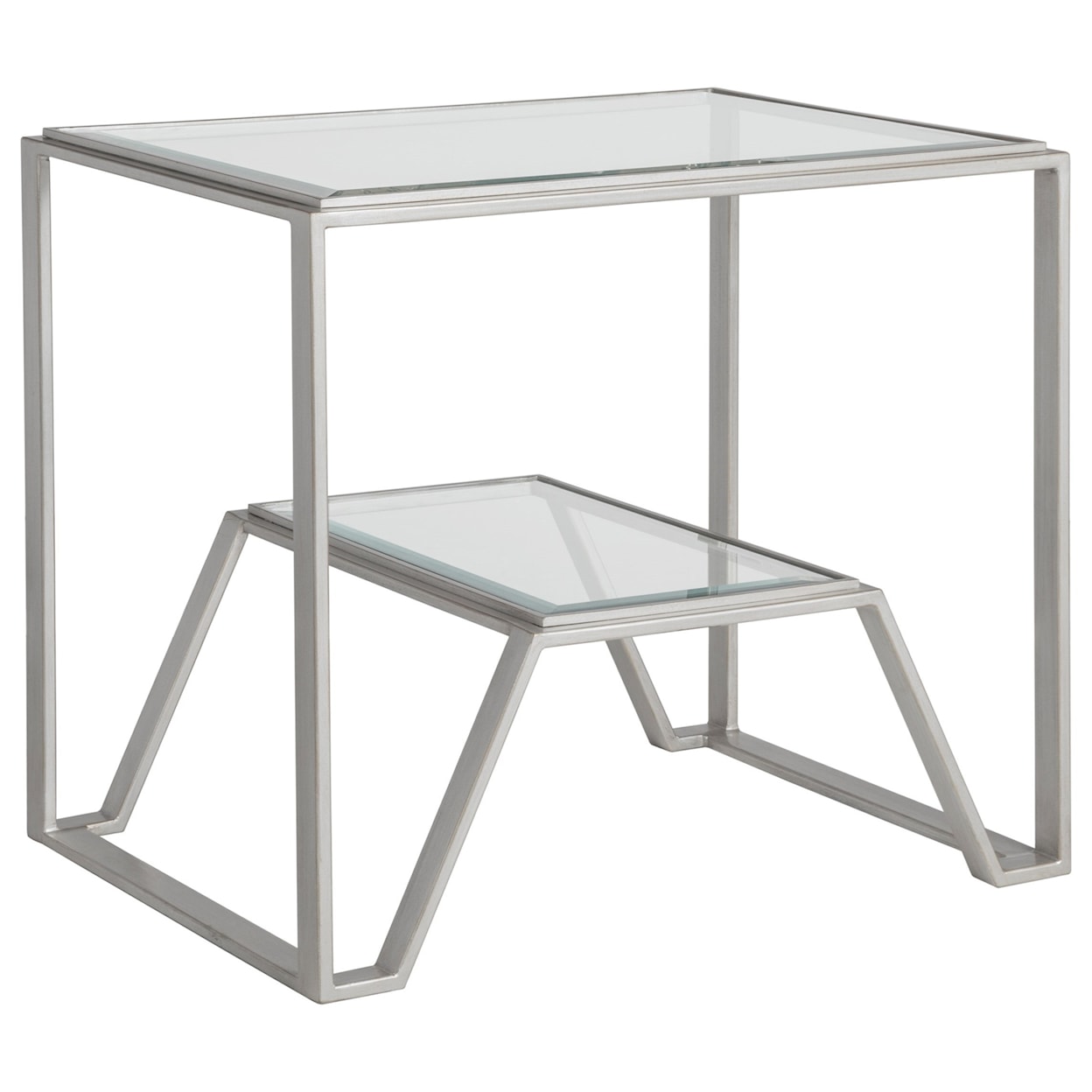 Artistica Artistica Metal Byron Rectangular End Table